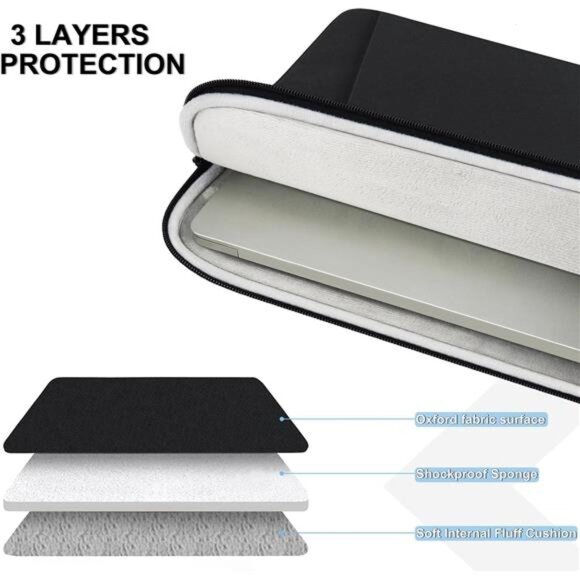 Laptop Case 15.6 inch, Shockproof Protective Computer Sleeve Cover - Picture 3 of 16